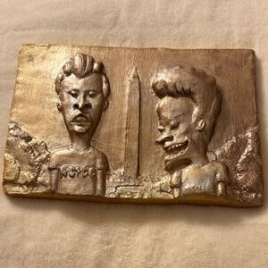 Gold Tone Humorous Art Sculpture
